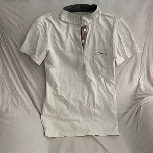 Animo size small equestrian show shirt white good condition